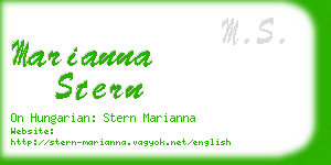 marianna stern business card